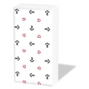Pocket Tissue - Anchor Heart WHITE