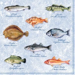 Lunch Napkin - Fishes