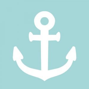Lunch Napkin - Navy AQUA NEG