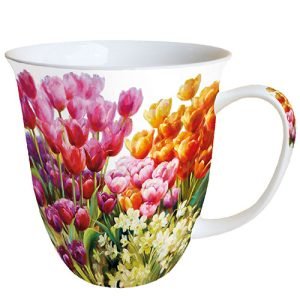 MUG (Fine Bone China) - Tulips (400 mL)