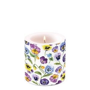 Candle SMALL - Pansy All Over