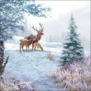 Lunch Napkin - Deer Family