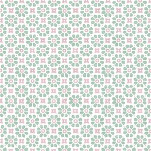 Lunch Napkin - Laureen GREEN/ROSE