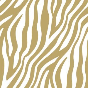 Lunch Napkin - Zebra Stripes GOLD