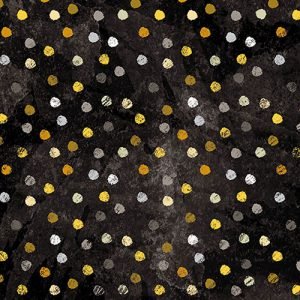 Lunch Napkin - Swirling Dots BLACK