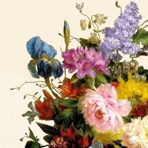 Lunch Napkin - Still Life Bouquet CREAM