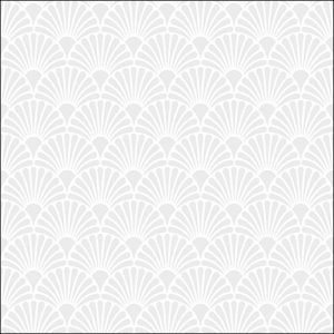 Lunch Napkin - Art Deco White/Pearl