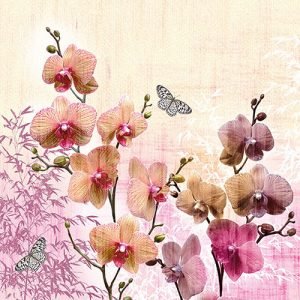 Lunch Napkin - Orchid Orient
