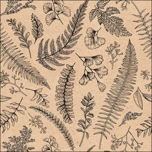 Lunch Napkin - Leaves And Herbs (RECYCLED)