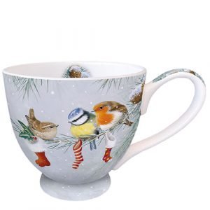 MUG (Fine Bone China) - Christmas Socks (450 mL)