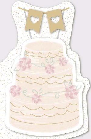 Greeting Card (Wedding) - 3D Wedding Cake
