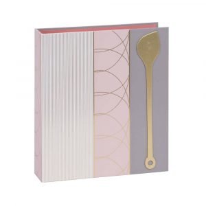 Recipe Folder - Classy PINK/GREY