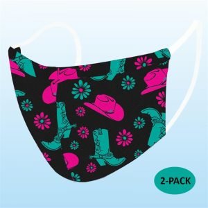 Face Mask - Boots Hats (Adult) - 2 PACK