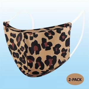 Face Mask - Leopard (Adult) - 2 PACK