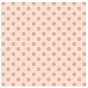 Lunch Napkin - Gold Dots on PINK