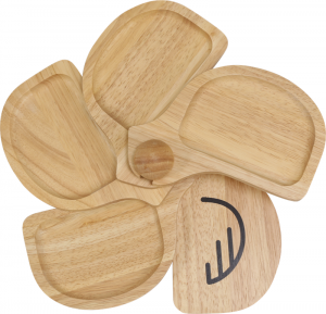 Wooden Appetizer Tray - CHICKEN
