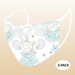 Face Mask - Sea Shells (Kids) - 2 PACK