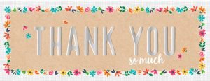 LONG Greeting Card (All Occasions) - Thank you So Much
