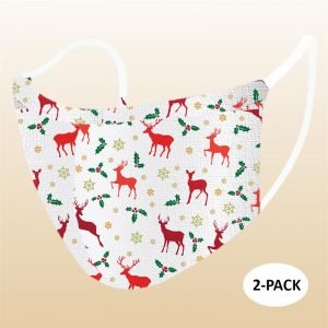 Face Mask - Christmas Deer (Kids) - 2 PACK