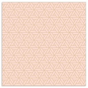 Lunch Napkin - Geo Pattern PINK-GOLD