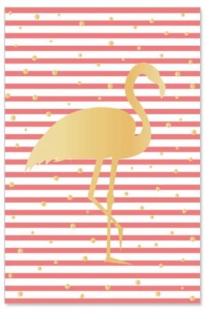 Greeting Card (All Occasions) - Golden Flamingo