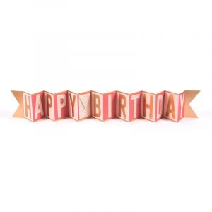 BANNER Greeting Card (Birthday) - Birthday PINK