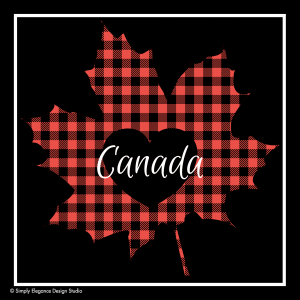 Lunch Napkin - Maple Leaf PLAID