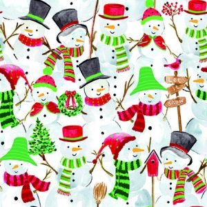 Cocktail Napkin - Snowman Party