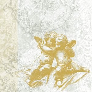 Lunch Napkin - Classic Angels GOLD