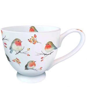 MUG (Fine Bone China) - Robin Family (450 mL)