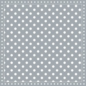 Lunch Napkin - Stripes Dots GREY