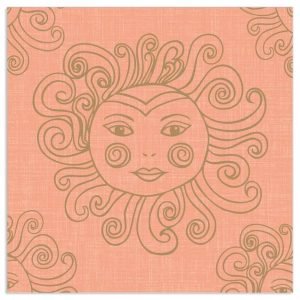 Lunch Napkin - Friendly Sun PEACH