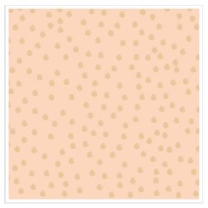 Lunch Napkin - Gold Dots on PEACH