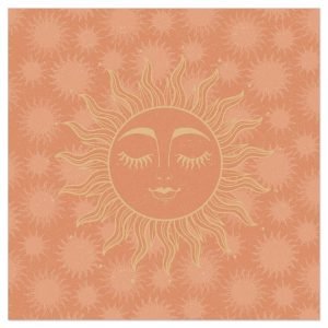 Lunch Napkin - Sleepy Sun PEACH