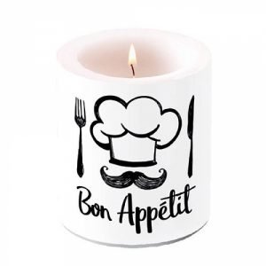 Candle MEDIUM - Chef White