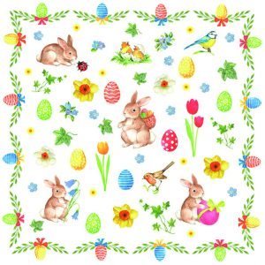 Lunch Napkin - Easter Collage