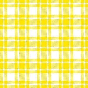 Lunch Napkin - Checkered Pattern Yellow
