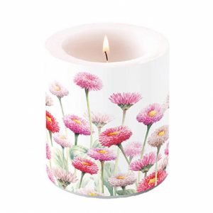 Candle MEDIUM - Painted Bellis