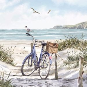 Lunch Napkin - Bike at the Beach