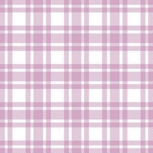 Lunch Napkin - Checkered Pattern Pastel Rose