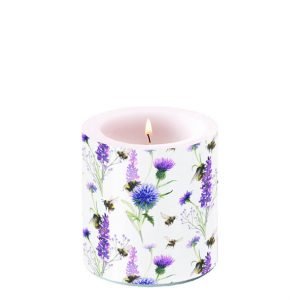 Candle SMALL - Bumblebees in the Meadow