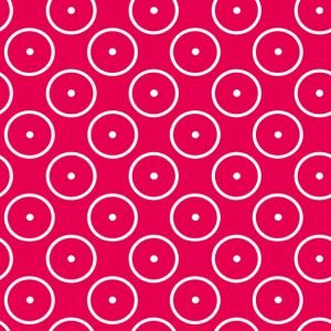 Lunch Napkin - Dots Circles Red