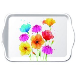 TRAY - Colourful Summer Flowers (13 x 21cm)