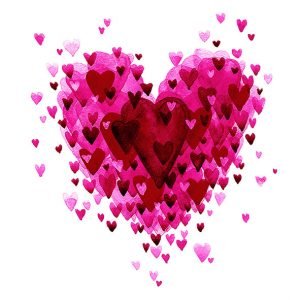 Lunch Napkin - Heart of Hearts Red