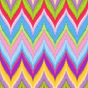 Lunch Napkin - Zig-Zag Red