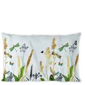 Cushion (Cover) - Ornamental Flowers White (30 x 50 CM)