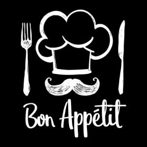 Cocktail Napkin - Chef Black