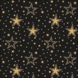 Lunch Napkin - Night sky gold/black