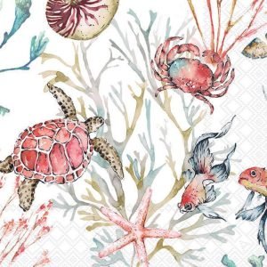 Lunch Napkin - Sea Animals