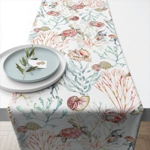 TABLE RUNNER (Cotton) - Sea Animals